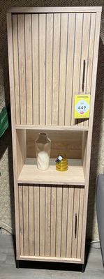 MENA Hoge smalle kast linksdr 2 deuren, 1 open vak