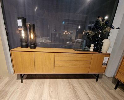 BELVIO Dressoir 3D+3L light oak veneer